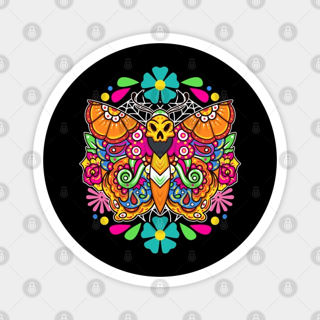 Day of the Dead Sugar Skull Butterfly Sugar Skulls Sugar Magnet by creative